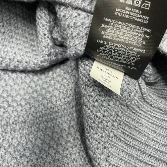 Eddie Bauer NWT Sweater Knitted Men’ Size M - Picture 12 of 12